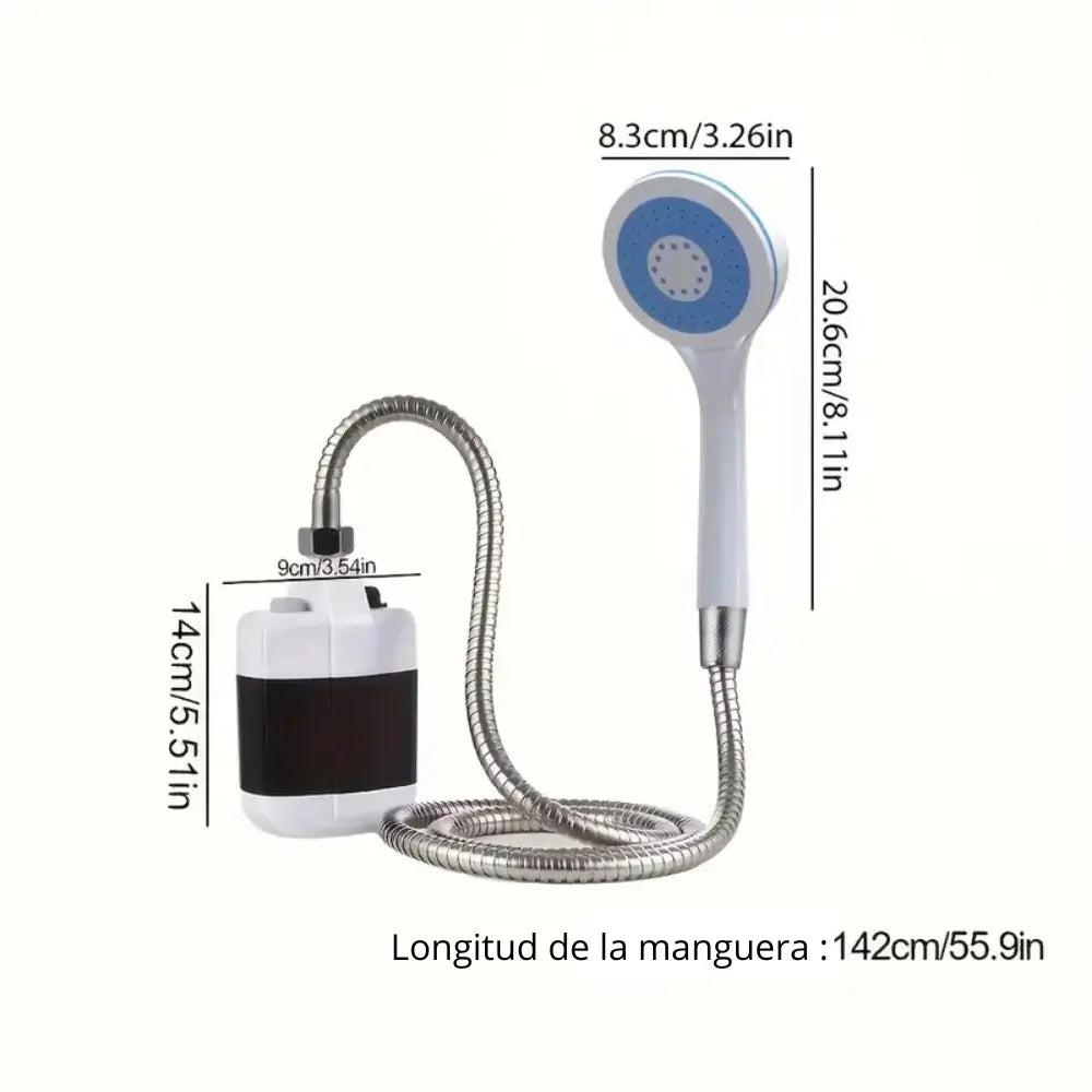 Ducha Portátil de Camping con Bomba Recargable