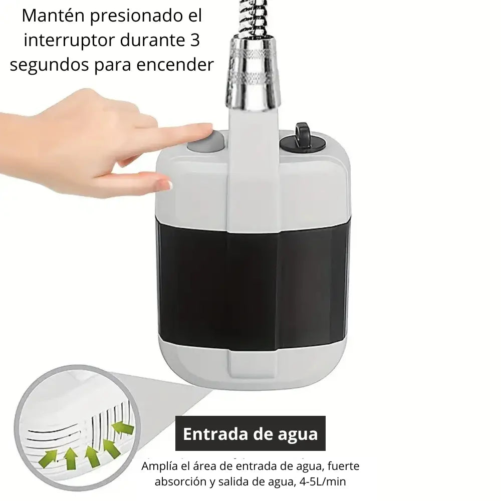 Ducha Portátil de Camping con Bomba Recargable