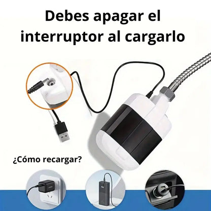 Ducha Portátil de Camping con Bomba Recargable